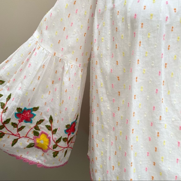 Ivy Jane Swiss dot embroidered off shoulder top - Picture 2 of 11